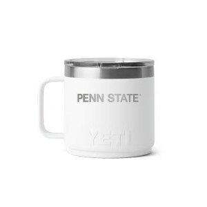 Yeti 14oz white mug with Penn State
